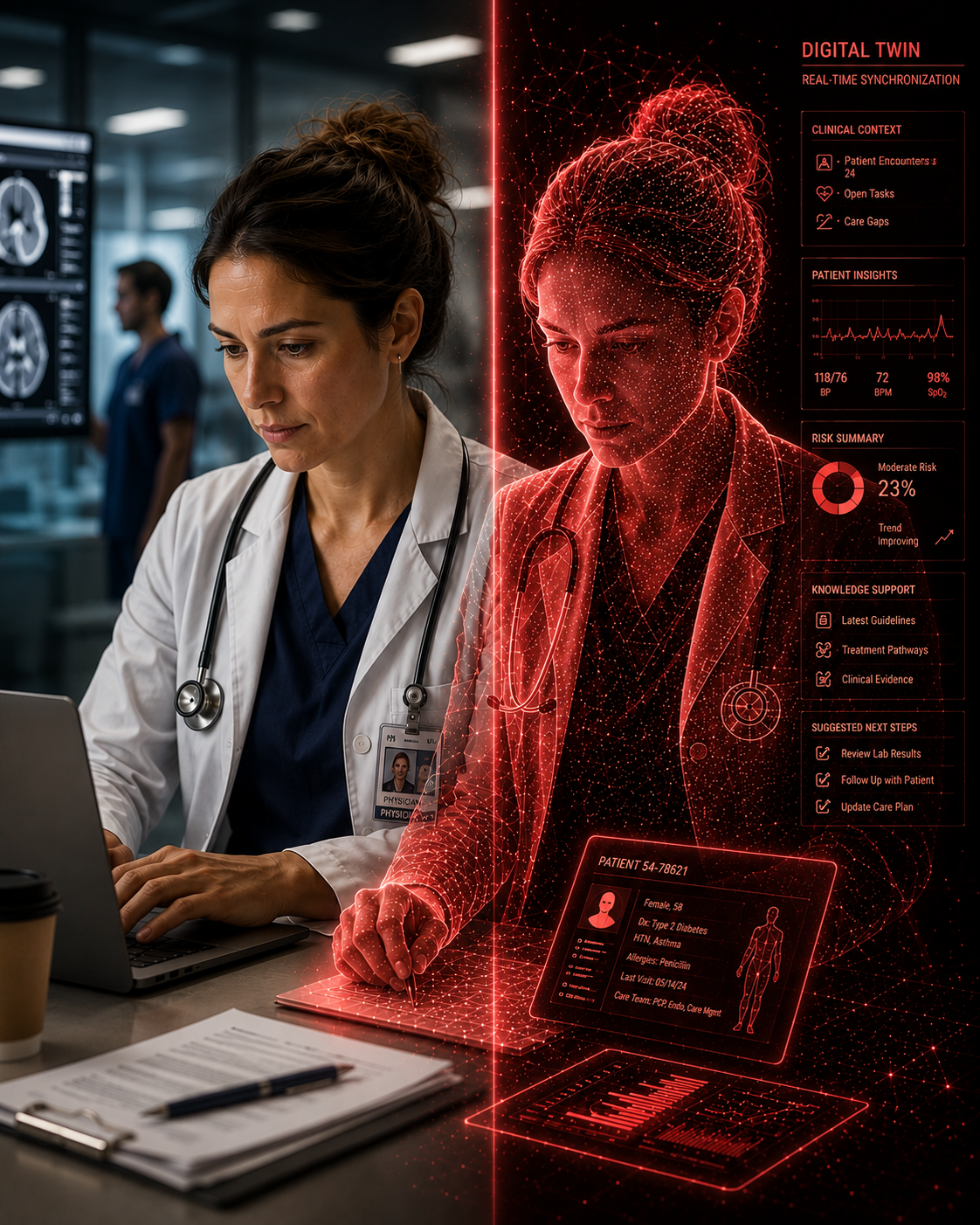 Modern clinical workspace