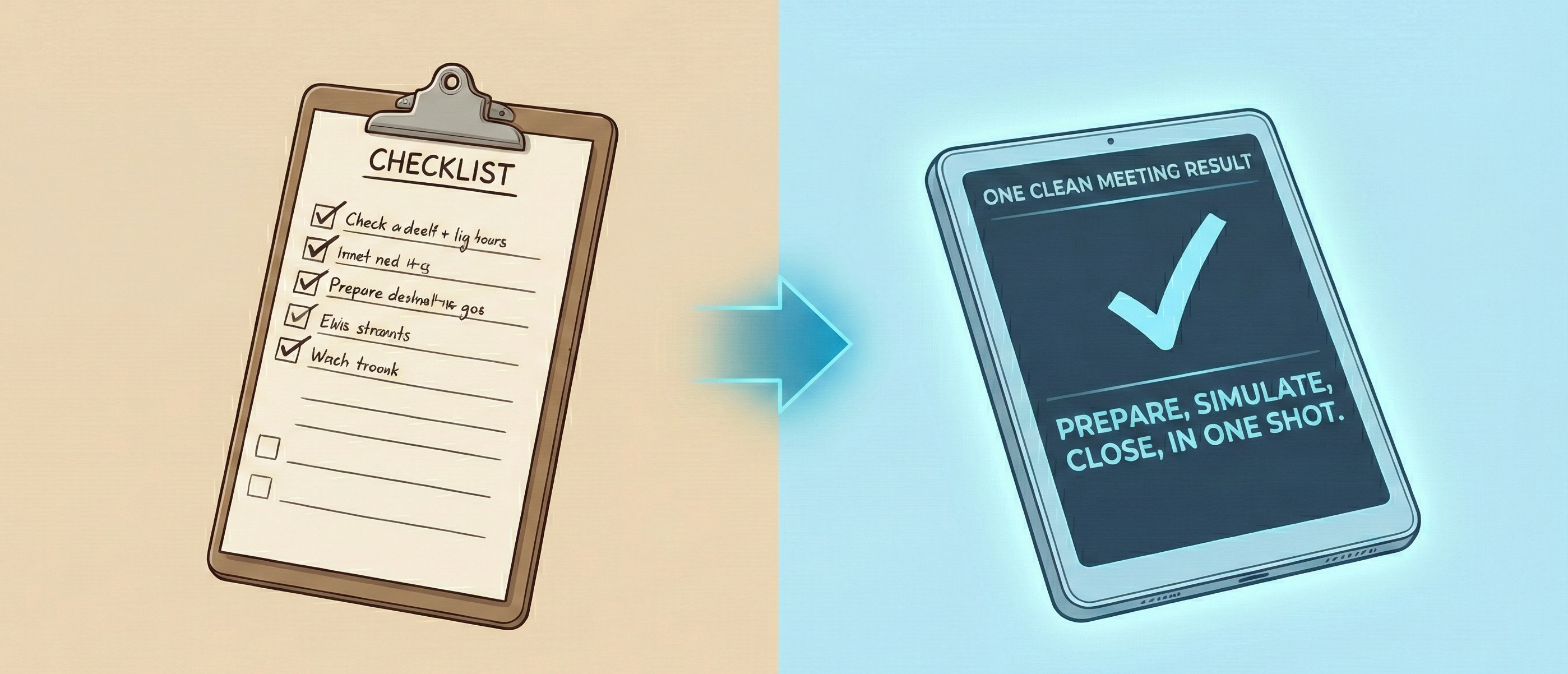 Checklist condensed into one clean result